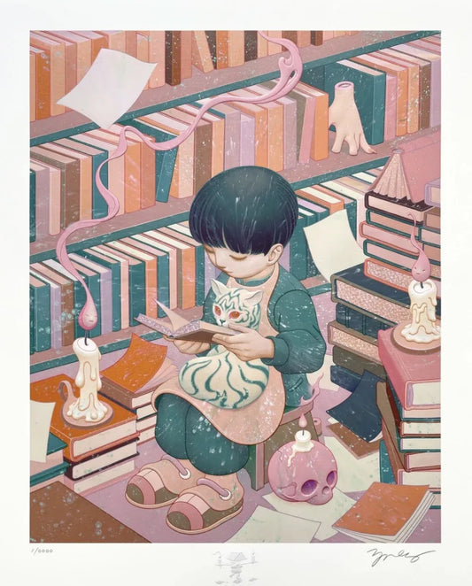 Fine Art: James Jean Bibliophile - limited edition fine art print.