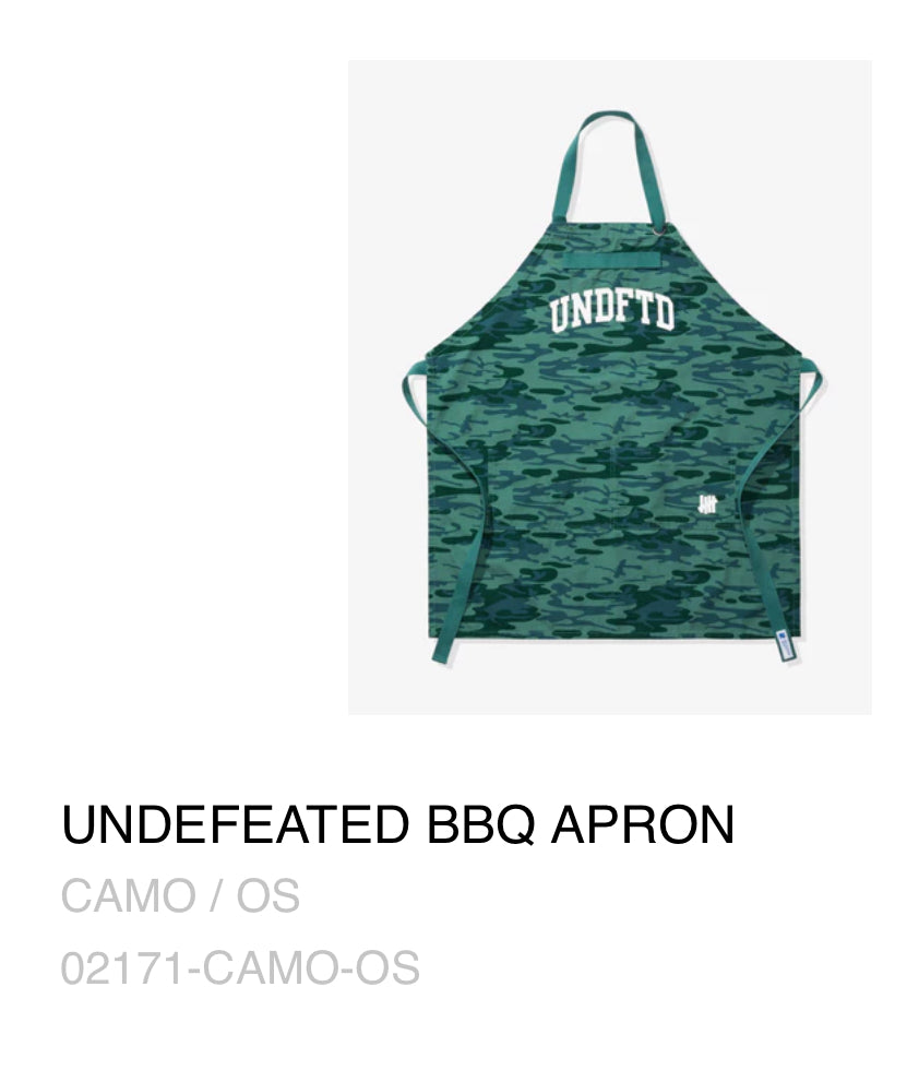 UNDEFEATED - camo apron greens