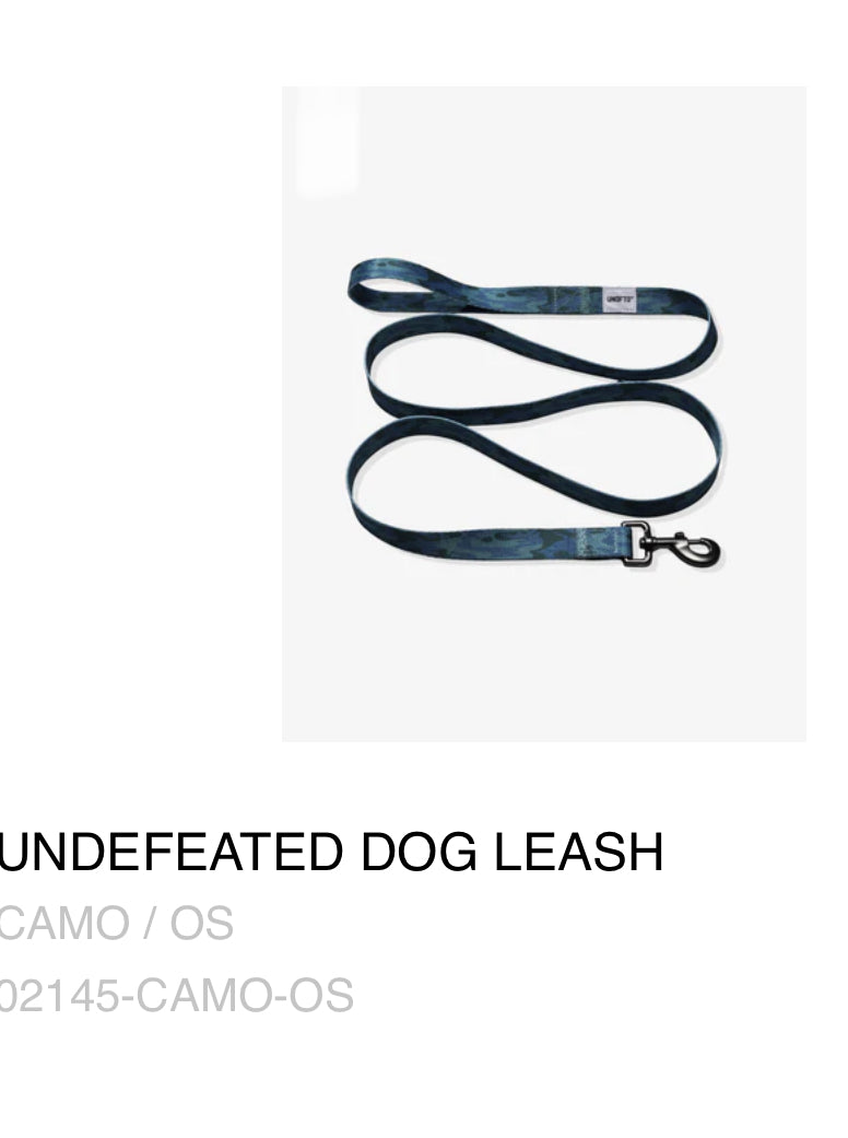 UNDEFEATED - dog leash. Camo.